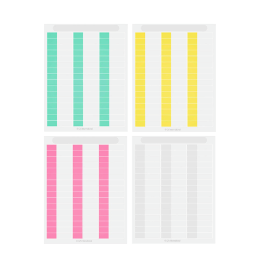 Wrap-around Cryo-LazrTAG autoclave resistant cryogenic laser printer label sheets, US Letter size
