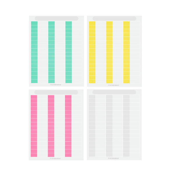 Wrap-around Cryo-LazrTAG autoclave resistant cryogenic laser printer label sheets, US Letter size