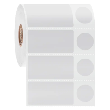 Direct-thermal paper labels, mixed shape