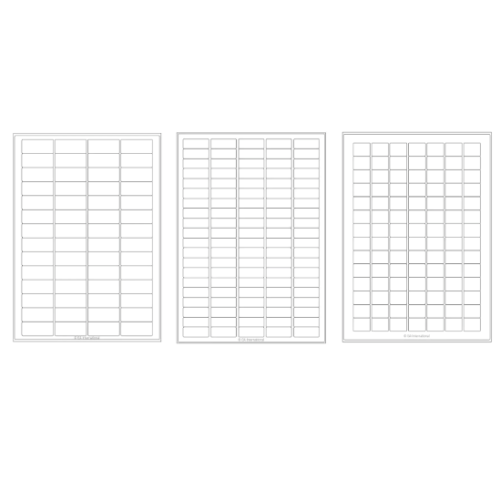 Deep-freeze storage inkjet labels, A4 sheets
