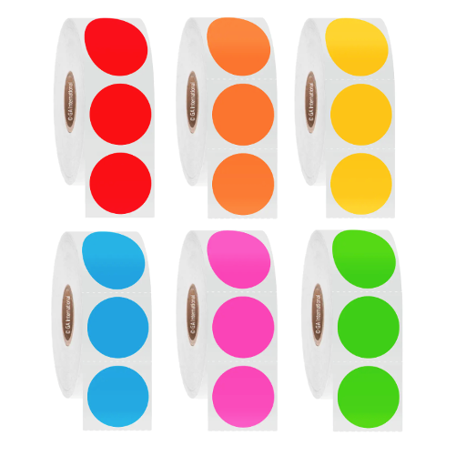 Этикетки для постоянной заморозкиTAG, круглые, сердечники в рулонах 76,2 мм