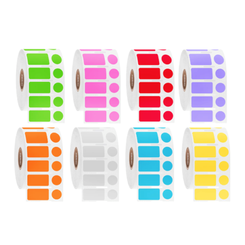 Этикетки для постоянной заморозкиTAG, смешанная форма, рулоны с сердцевиной 76,2 мм