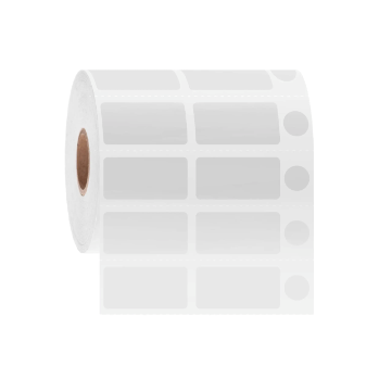 NitroTAG cryogenic liquid nitrogen storage barcode labels, mixed shape, 3 across