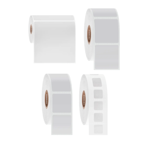 Этикетки со штрих-кодом для хранения криогенного жидкого азота NitroTAG, квадратные, сердцевина 76,2 мм