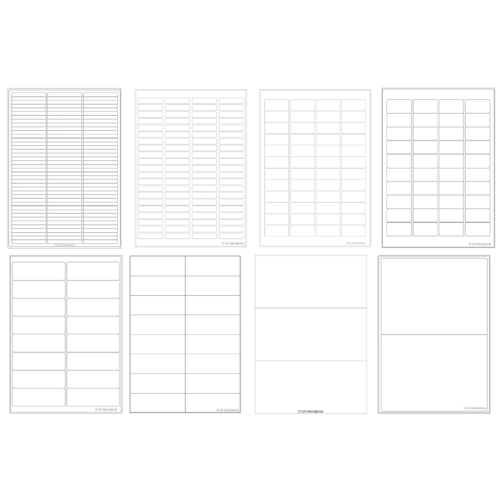 High-quality matte paper laser and inkjet labels, A4 sheets