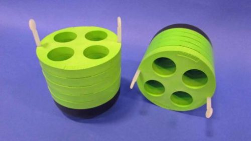 Адаптер Beckman GH 3.8, 50 мл, конический, светло-зеленый, 4 пробирки 359475