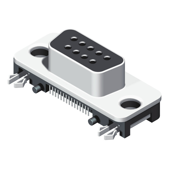 57SDMRXF-XXAXXXBA-01 D-SUB Slim SMT прямоугольного типа, гнездовой