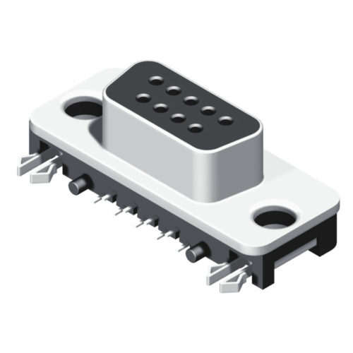 57SDDRXF-XXAXXXBA-01 D-SUB Узкий прямоугольный погружной разъем с внутренней резьбой