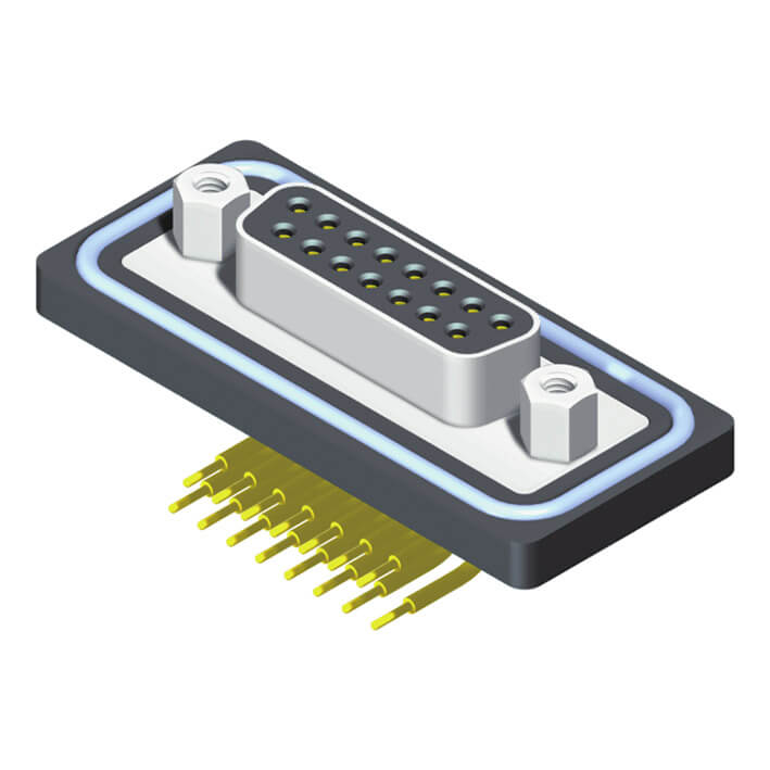 57WDDRXF-XXNXXXBA-02 Водонепроницаемая угловая розетка D-SUB