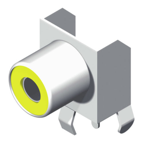 64RCAN-110001N1 Гнездо RCA, 1*1 полюс, желтый