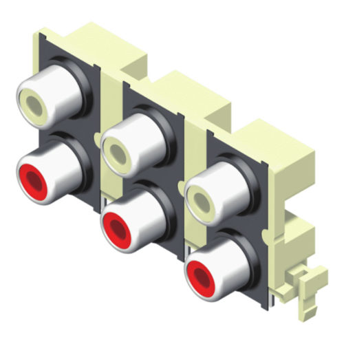64RCAN-2301XXN1 Гнездо RCA 2*3 полюса Дополнительный цвет