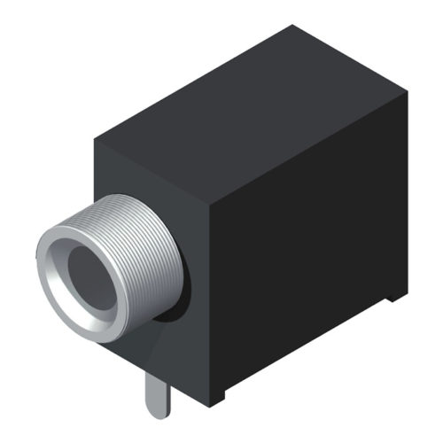 5EJ35DC01-05T0BLA-01 Разъем для наушников Ø3,5, угловой, без корпуса, серия 01