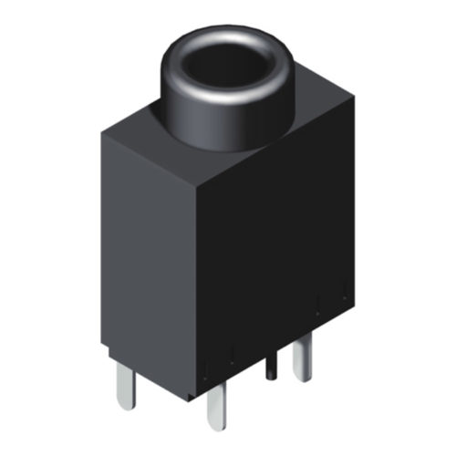 5EJ35DA01-05T0XLB-01 Разъем для наушников Ø3,5, прямое соединение без корпуса, серия 01