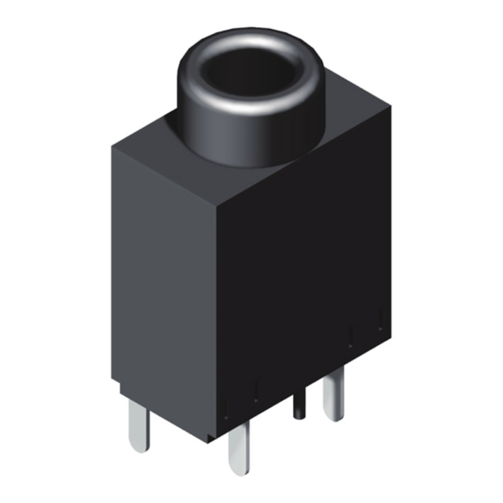 5EJ35DA01-05T0XLB-01 Разъем для наушников Ø3,5, прямое соединение без корпуса, серия 01