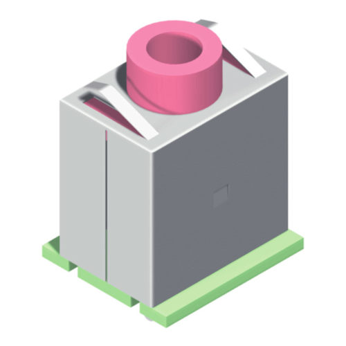 5EJ35DB01-05ZNXLB-01 Разъем для наушников Ø3,5, прямое соединение с корпусом серии 01