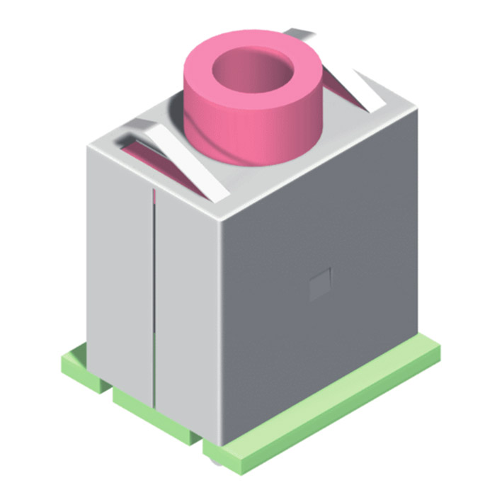 5EJ35DB01-05ZNXLB-01 Разъем для наушников Ø3,5, прямое соединение с корпусом серии 01