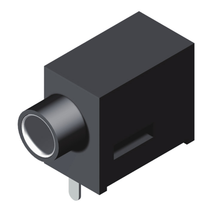 5EJ35DC03-05T0XLA-01 Разъем для наушников Ø3,5, угловой, без корпуса, серия 03