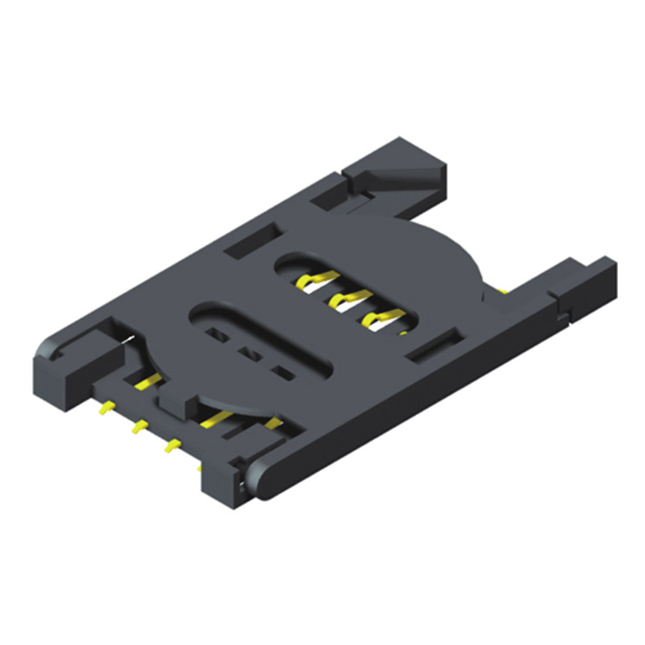 5KSIG-06S0NHL01 Держатель SIM-карты Тип шарнира 6P H=2,5