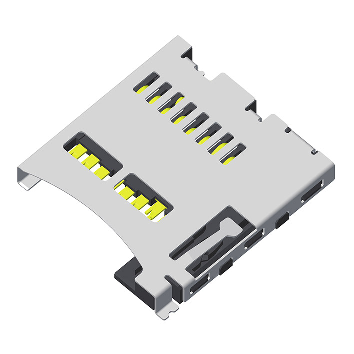5KTFP-08S0NHL02 Держатель карты TF Push-Push Тип 8P H = 1,85