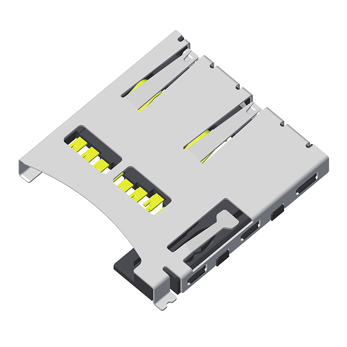 5KTFP-08S0NHL01 Держатель карты TF Push-Push Type 8+1P H=1.9