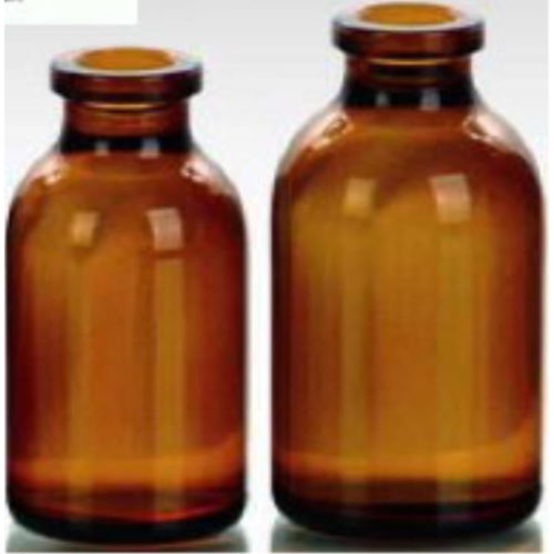 Serum vial, amber moulded glass Type II, 20mm neck