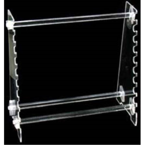 Pipette rack, Perspex, for 10 horizontal pipettes