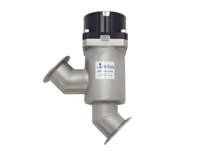 Тарельчатый клапан, с сильфонным уплотнением, NW50 ISO-KF, линейные порты, витон, пневматический Модель: LPV1-50-IK-CNVS