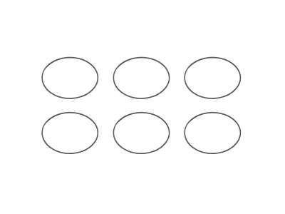 Прокладка для линз, диаметр 2,0 дюйма, толщина 1,0 мм, алюминий, упаковка из 6 шт. Модель: LT20-SP1-PK