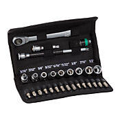 Набор торцевых головок с металлической трещоткой переключателя Zyklop: привод 1/4 дюйма (номер по каталогу 05004021055)