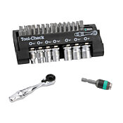 Набор отверток Wera Tool-Check и головок с трещоткой Zyklop Mini Bit: 38 предметов (номер по каталогу 05347180055)