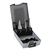 Набор ступенчатых сверл: 3 шт., HSS (номер по каталогу 101026USRO)