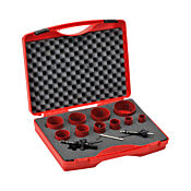 Набор биметаллических коронок: 13 предметов, режущая кромка из быстрорежущей стали (номер по каталогу 106304)