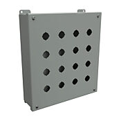 Корпус кнопки: 12 x 11 x 3 дюйма, настенное крепление, углеродистая сталь (PN # 1435MS)