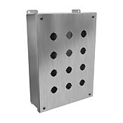 Корпус кнопки: 12 x 9 x 3 дюйма, настенное крепление, нержавеющая сталь 304 (PN # 1435MSSO)