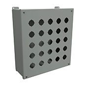 Корпус кнопки: 14 x 13 x 5 дюймов, настенное крепление, углеродистая сталь (PN # 1437X)