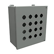 Корпус кнопки: 13 x 12 x 6 дюймов, настенное крепление, углеродистая сталь (PN # 1489P16)