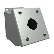 Кнопочная консоль: 4 x 4 x 5 дюймов, крепление на столе или на пьедестале, углеродистая сталь (PN # 1490D1)