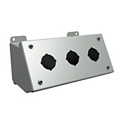 Кнопочная консоль: 4 x 8 x 5 дюймов, крепление на столе или на пьедестале, углеродистая сталь (PN # 1490D3)