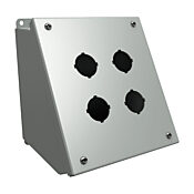 Кнопочная консоль: 7 x 7 x 7 дюймов, крепление на столе или на пьедестале, углеродистая сталь (PN # 1490G4)