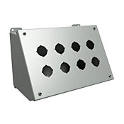 Кнопочная консоль: 7 x 11 x 7 дюймов, крепление на столе или на пьедестале, углеродистая сталь (PN # 1490G8)