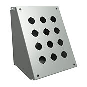 Кнопочная консоль: 11 x 9 x 9 дюймов, крепление на столе или на пьедестале, углеродистая сталь (PN # 1490J12)