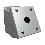 Кнопочная консоль: 4 x 4 x 5 дюймов, крепление на столе или на пьедестале, углеродистая сталь (PN # 1490MD1)