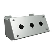 Кнопочная консоль: 4 x 8 x 5 дюймов, крепление на столе или на пьедестале, углеродистая сталь (PN # 1490MD3)