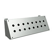 Кнопочная консоль: 7 x 20 x 7 дюймов, крепление на столе или на пьедестале, углеродистая сталь (PN # 1490MG16)