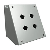 Кнопочная консоль: 7 x 7 x 7 дюймов, крепление на столе или на пьедестале, углеродистая сталь (PN # 1490MG4)