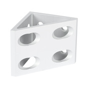 Внутренний угловой кронштейн FATH с косынкой: для рельса с Т-образными пазами (номер по каталогу 151228)