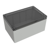 Корпус: 180 x 120 x 91 мм, поликарбонат (номер по каталогу 1554T2GYCL)