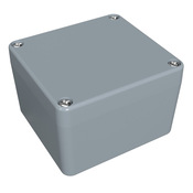 Корпус: 80 x 75 x 52 мм, литой под давлением алюминиевый сплав (PN# 1590Z100GY)