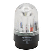 Промышленный высокий сигнальный маяк: прозрачный/белый, мигающий (частота мигания 0,75 Гц), 24 В пост. тока (арт. № 21240055)