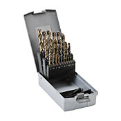 Набор сверл Jobber-Length: 25 предметов, включая сверла от 1 мм до 13 мм с шагом 0,5 мм и прочный пластиковый кейс (номер по каталогу 215215RO)